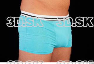 Pelvis turquoise shorts brown shoes of Leland 0008